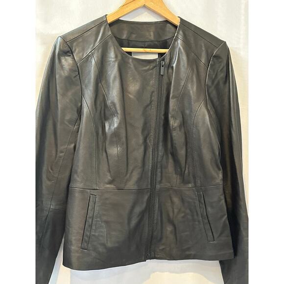 Women’s Classiques Entrier Leather Jacket Size L - Picture 4 of 8